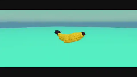 Explosive banana attack looping over open water