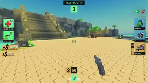 Mixed wave incoming on the beach while shooting monkeys